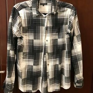 Surface to Air women’s plaid button down shirt